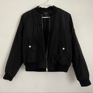 Black Bomber Jacket